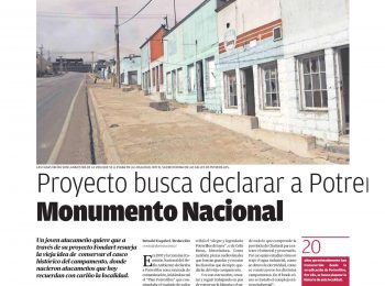 Proyecto busca declarar a Potrerillos Monumento Nacional