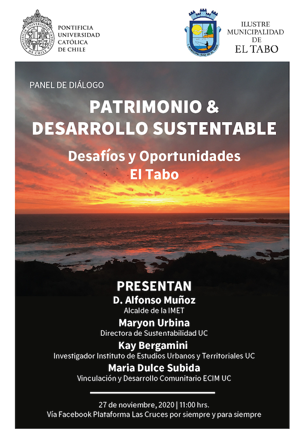 Profesor Kay Bergamini participó de Panel de diálogo sobre Desarrollo Sustentable & Patrimonio