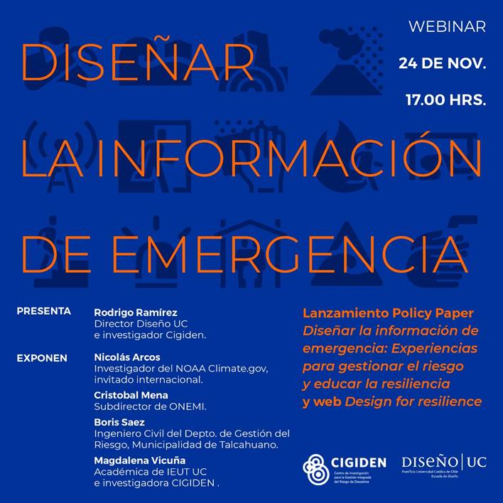 Magdalena Vicuña participó del conversatorio «Diseñar la información de emergencia»