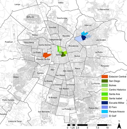 10 barrios concentran el 45% de las ofertas de arriendo en Santiago.