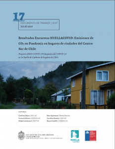 Resultados Encuestas HUELLACOVID: Emisiones de CO2 en Pandemia en hogares de ciudades del Centro Sur de Chile