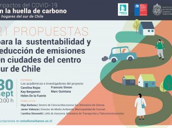 21 Propuestas para la sustentabilidad y reducción de emisiones en ciudades del centro sur de Chile