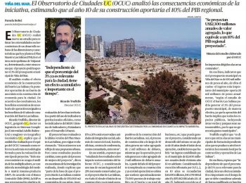 (El Mercurio Valparaíso) Estudio PUC: Proyecto de Las Salinas aportaría el 3% del erario municipal
