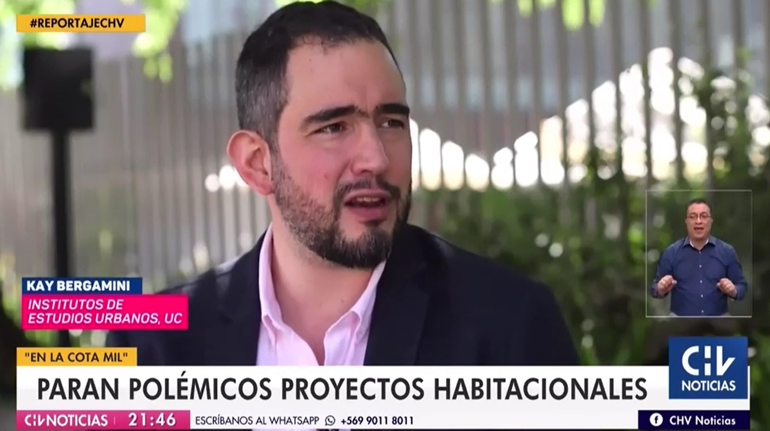 Reportaje Chilevisión/CNN Chile: Paran polémicos proyectos habitacionales en la “cota mil” entre Colina y Lo Barnechea