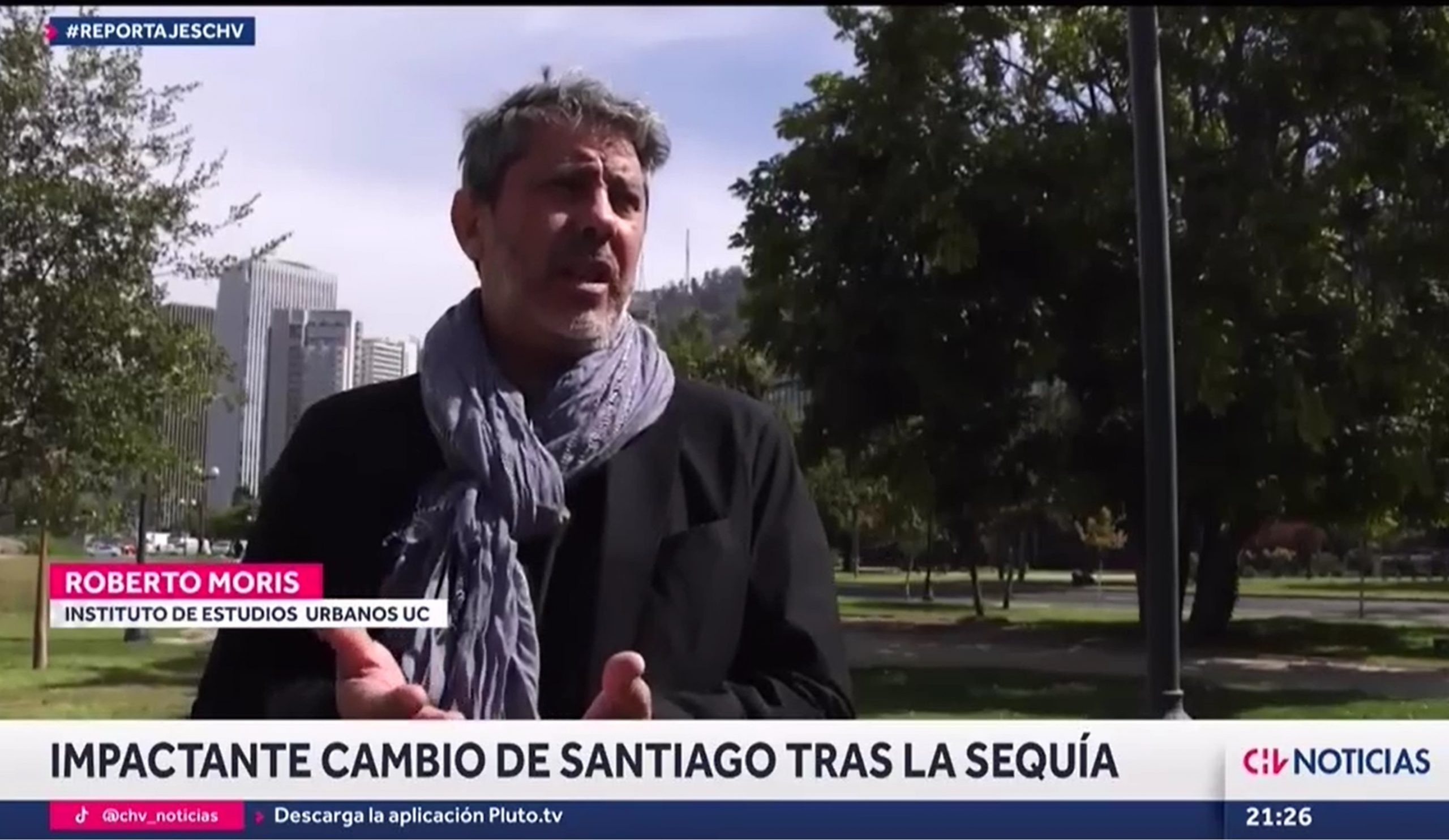 Reportajes Chilevisión: Impactante cambio en Santiago tras la sequía