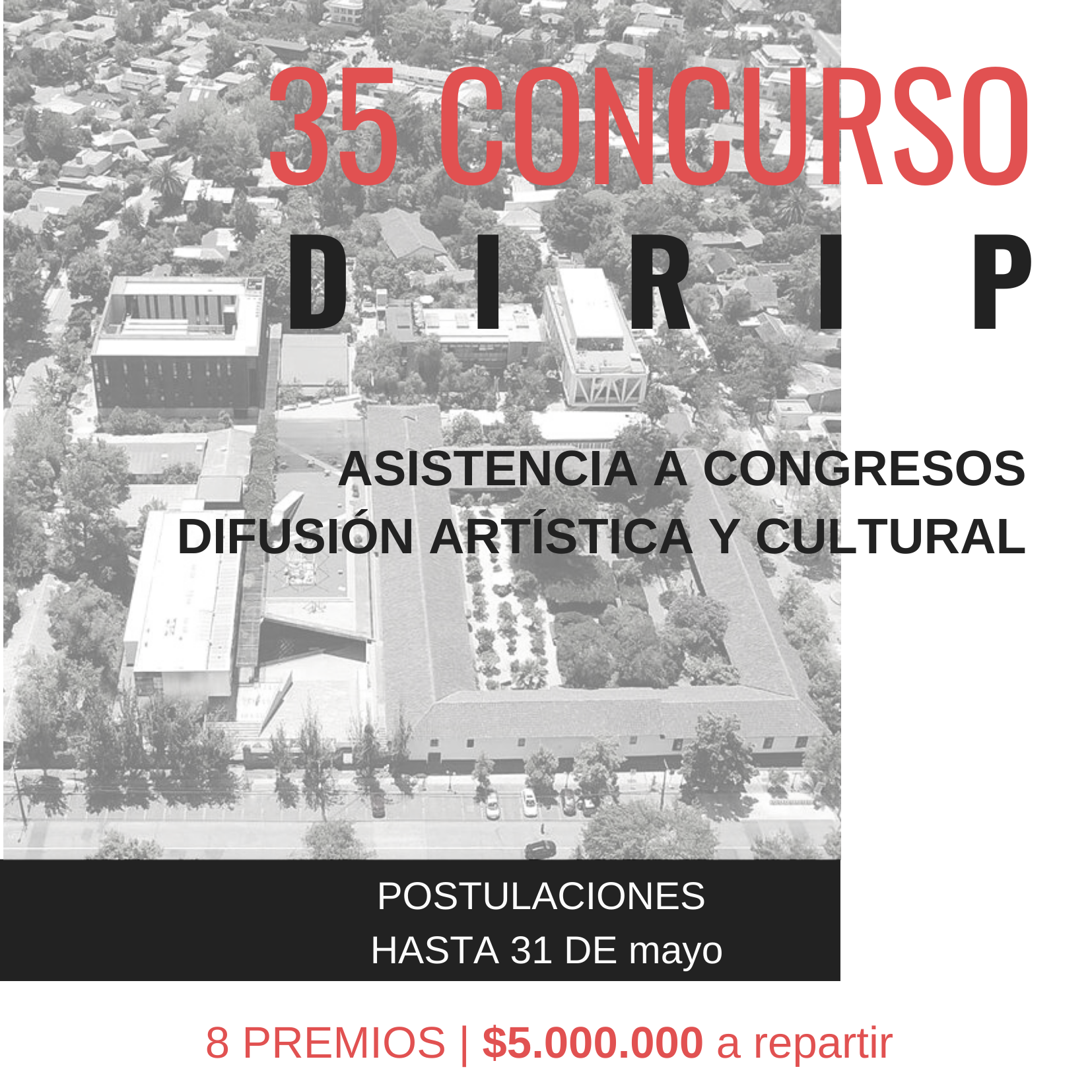 NOTICIAS 35° CONCURSO DIRIP | Apoyo a la participación en Congresos Internacionales y Difusión Artística y Cultural