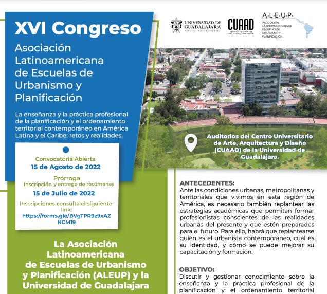 XVI Congreso de la Asociación Latinoamericana de Escuelas de Urbanismo y Planificación