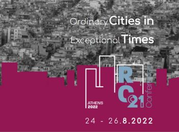 Conferencia de RC21 Ordinary Cities in Exceptional Times
