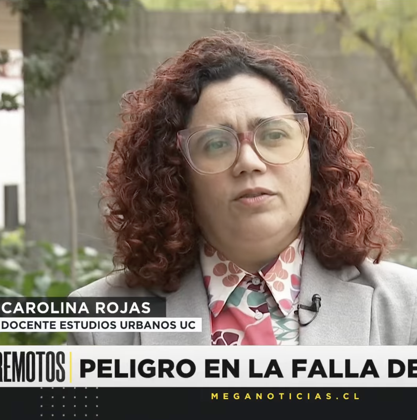 Meganoticias I Académica Carolina Rojas se refiere a densificación en falla activa de San Ramón: “El 55% de la zona de la falla está edificado y hay un 45% de esa zona que está con presión por edificarse”