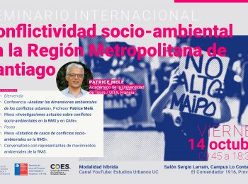Seminario internacional | Conflictividad socio-ambiental en la Región Metropolitana de Santiago