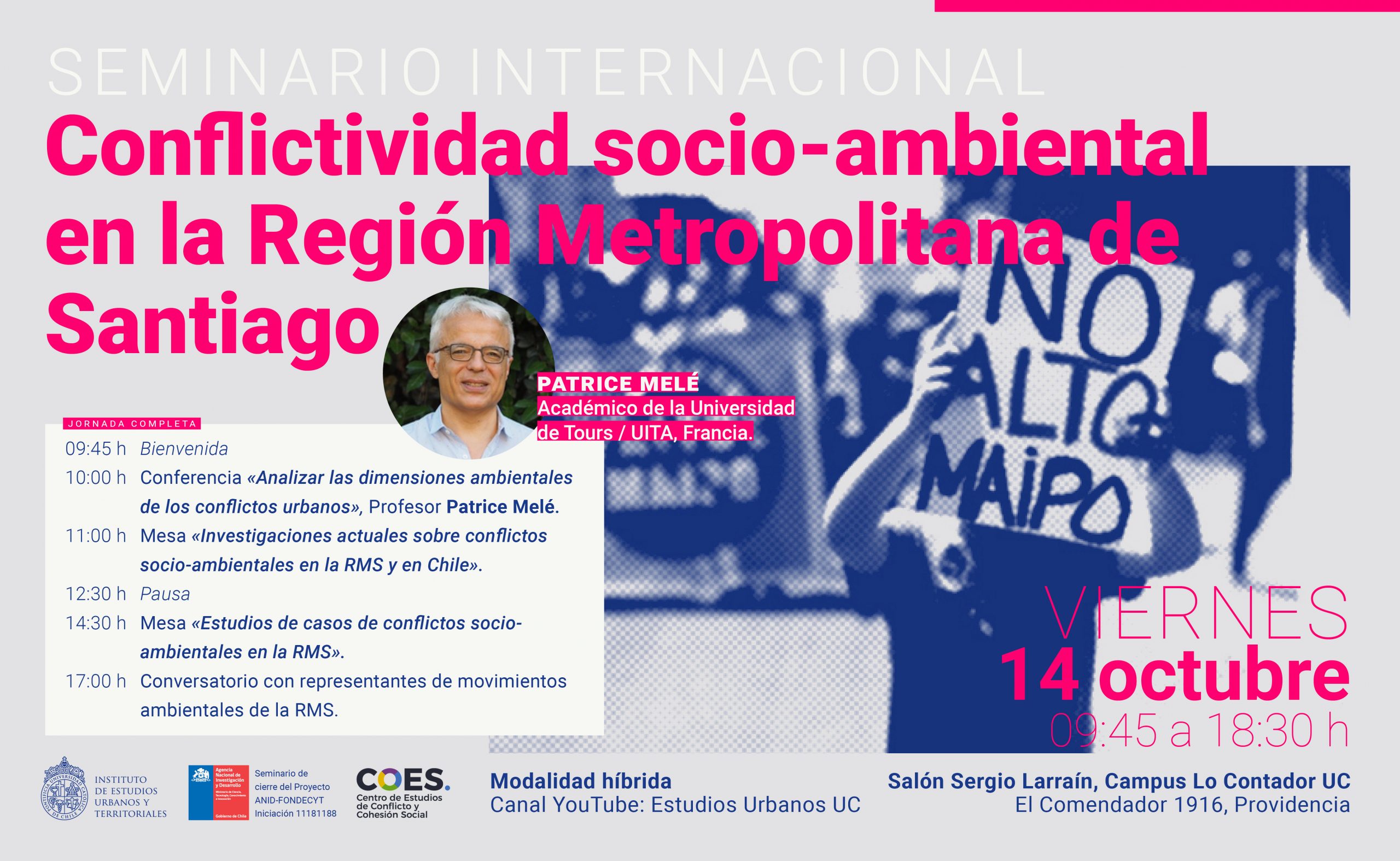 Seminario internacional | Conflictividad socio-ambiental en la Región Metropolitana de Santiago