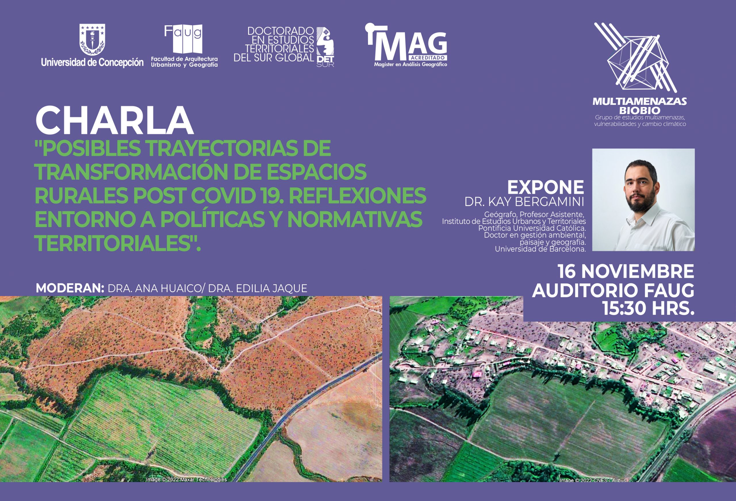 Charla | Posibles trayectorias de transformación de espacios rurales post COVID 19. Reflexiones en torno a políticas y normativas territoriales.