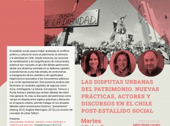 Jornadas de Investigación en el IEUT 2022 | #4 “Las disputas urbanas del patrimonio. Nuevas prácticas, actores y discursos en el Chile post-estallido social”.