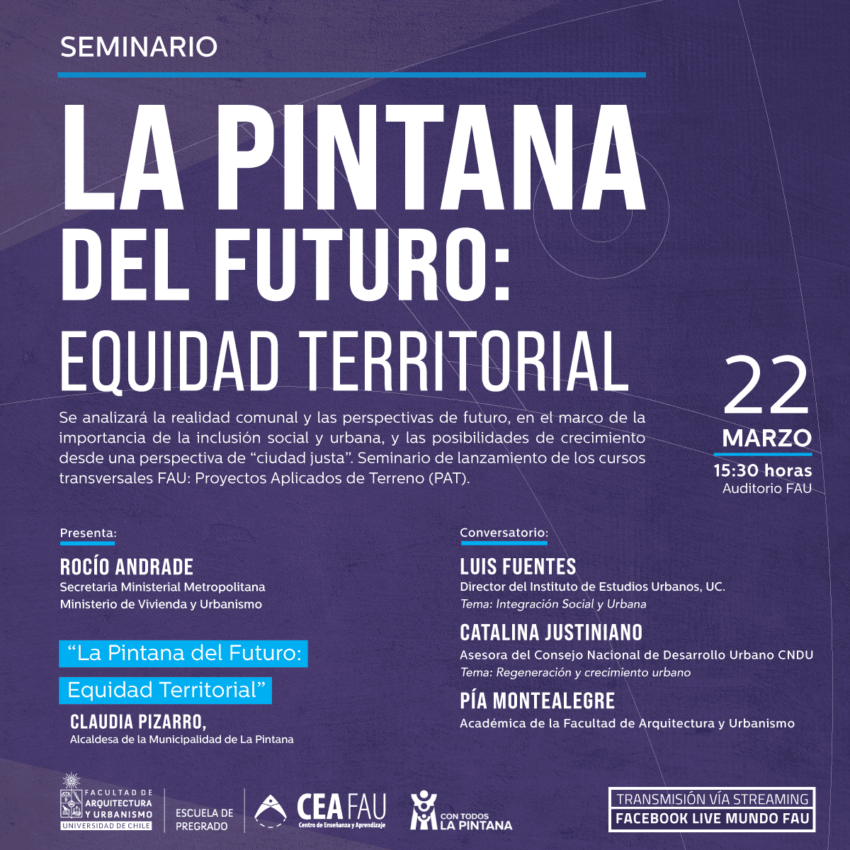 Seminario | «La Pintana del Futuro: equidad territorial»