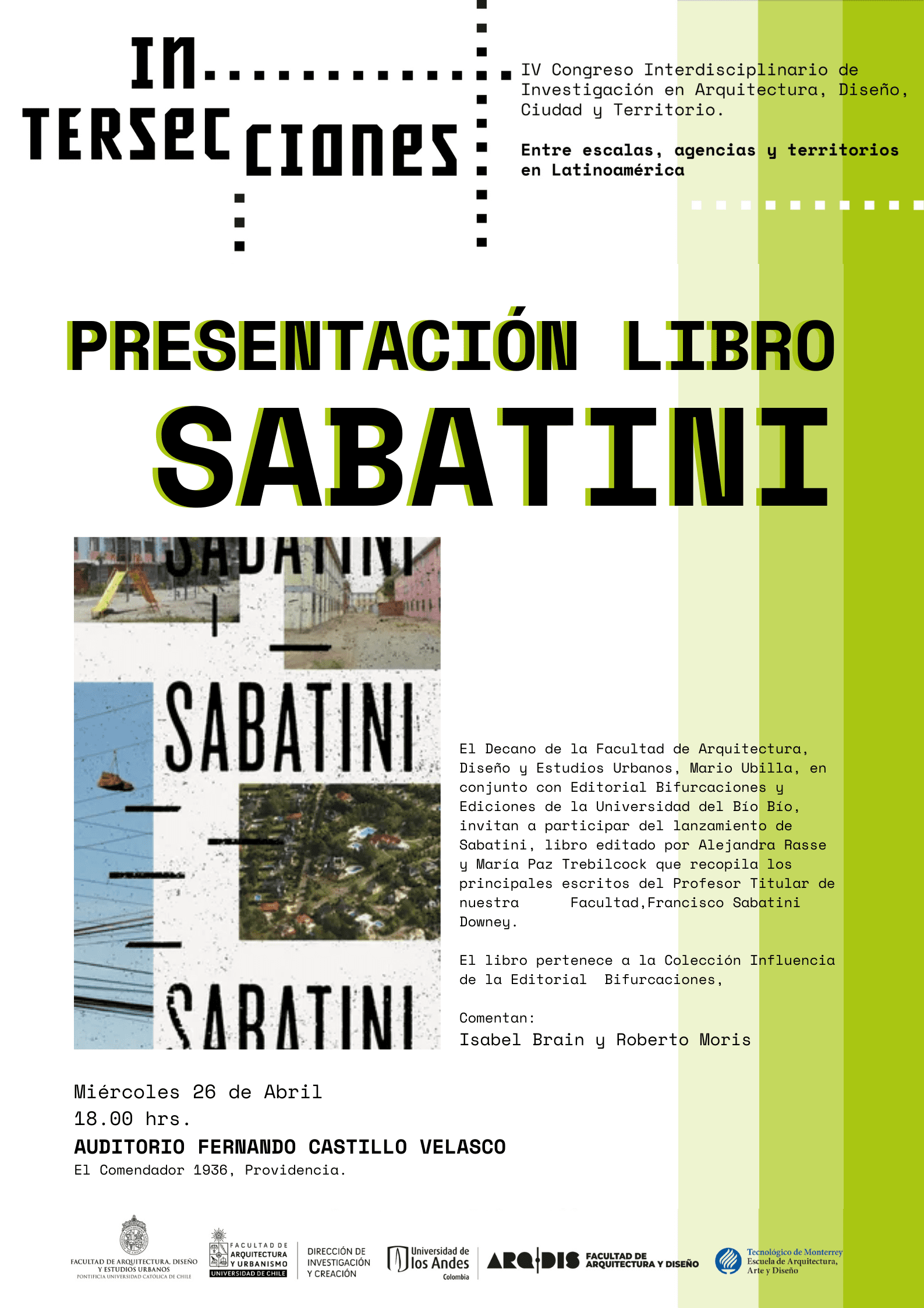 Intersecciones | Presentación del libro «SABATINI»