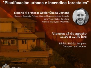 CLASE ABIERTA | «Planificación urbana e incendios forestales»