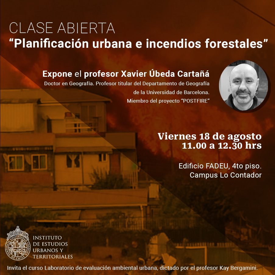 CLASE ABIERTA | “Planificación urbana e incendios forestales”