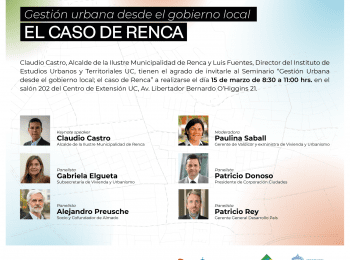Seminario «Gestión urbana desde el gobierno local: El caso de Renca»