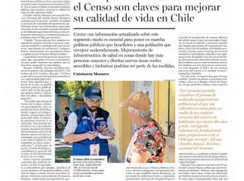 El Mercurio | Ricardo Truffello: Gracias al Censo es posible focalizar políticas públicas, sobre todo para los niños y adultos mayores