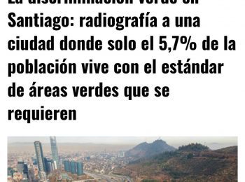 The Clinic | Reportaje: “La discriminación verde en Santiago” comenta Ricardo Truffello