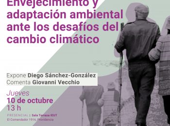 JORNADA DE INVESTIGACIÓN | Envejecimiento y adaptación ambiental ante los desafíos del cambio climático