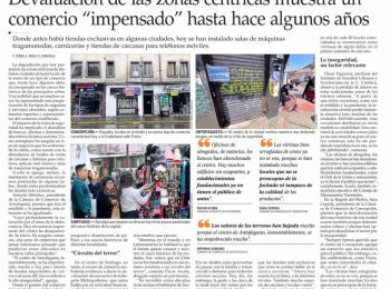 El Mercurio | Devaluación de las zonas céntricas, comenta profesor Óscar Figueroa