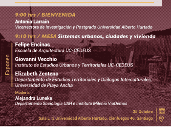 Seminario Violencias silenciosas: infraestructuras urbanas y desarrollo territorial