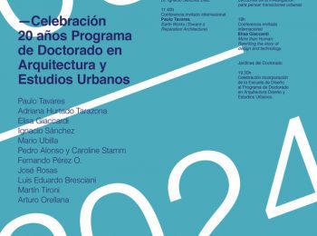 Adriana Hurtado, invitada internacional del IEUT participará de la celebración de los 20 años de Doctorado en Arquitectura y Estudios Urbanos