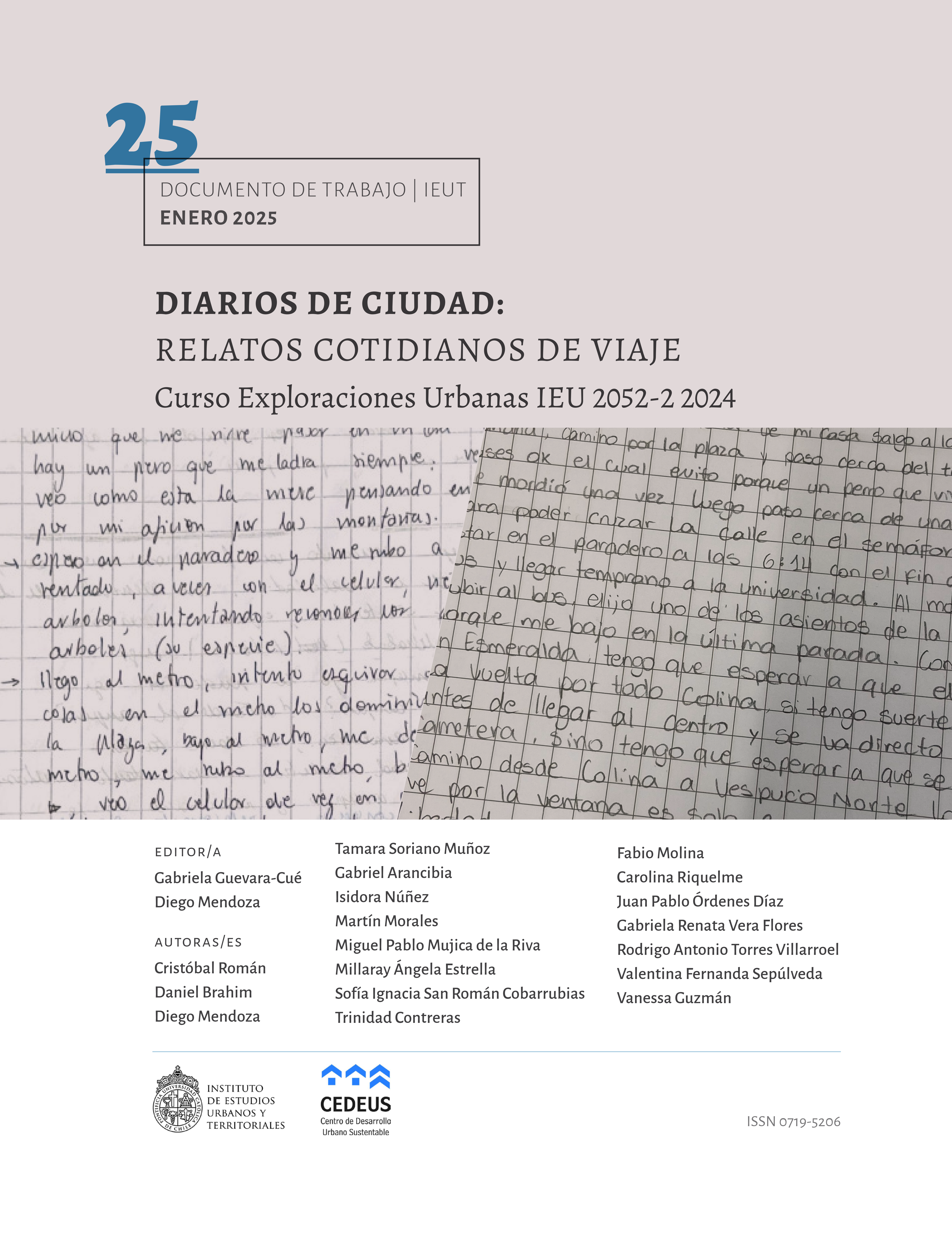 Diarios de ciudad: relatos cotidianos de viaje – Curso Exploraciones Urbanas IEU 2052-2 2024