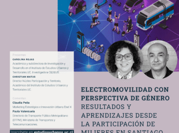 Jornada de Investigación «Electromovilidad con perspectiva de género: Resultados y aprendizajes desde la participación de mujeres en Santiago»