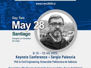 i-Rec Conference | Sergio Palencia “Planificación territorial en zonas inundables. Nuevas realidades”