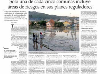 El Mercurio destaca impacto del  “Atlas del riesgo de desastre” en inversión privada