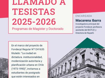 LLAMADO A TESISTAS 2025-2026 | Programa de Magíster y Doctorado
