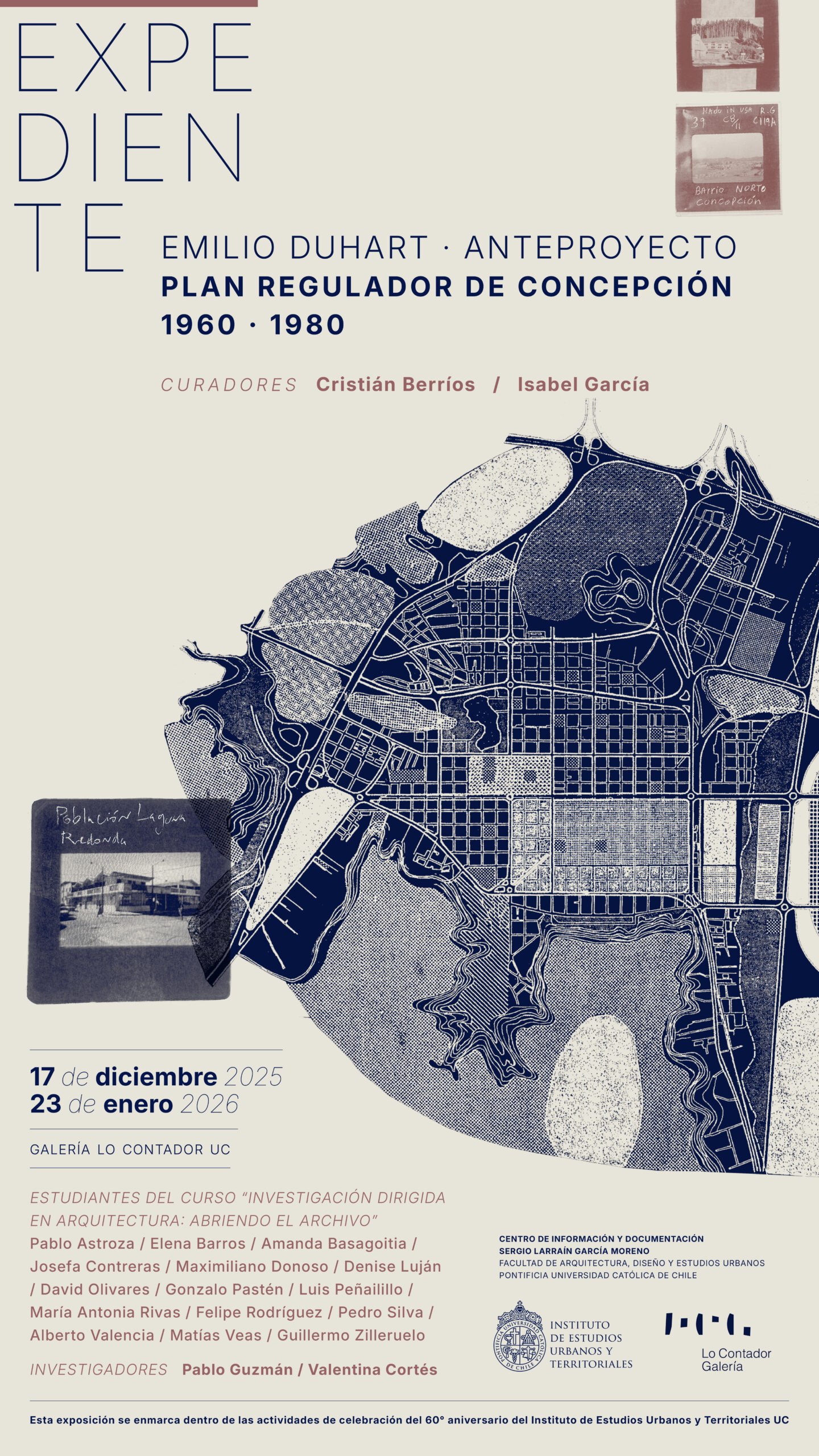 Inauguración exposición | «Expediente Emilio Duhart. Anteproyecto Plan Regulador de Concepción 1960-1980»