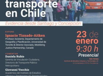 Seminario | Midiendo la pobreza de transporte en Chile