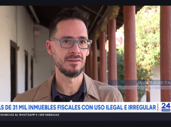 «La crisis habitacional obliga a mirar las ocupaciones más allá de la ilegalidad» / J. Ruiz-Tagle en 24 H