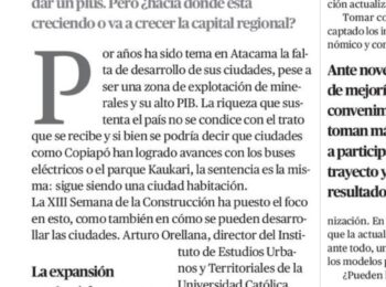 Editorial destaca propuesta de Arturo Orellana para crear un área metropolitana entre Copiapó y Tierra Amarilla / El Diario de Atacama